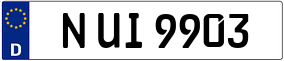 Trailer License Plate